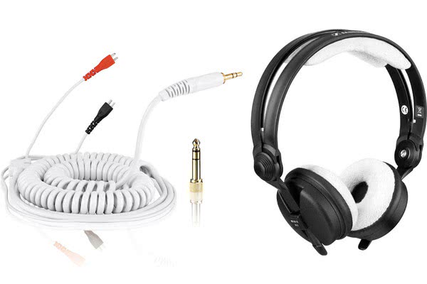 Bundle: HD 25 Cable DeLuxe 3,5 m + Earpads Teddy - white_1